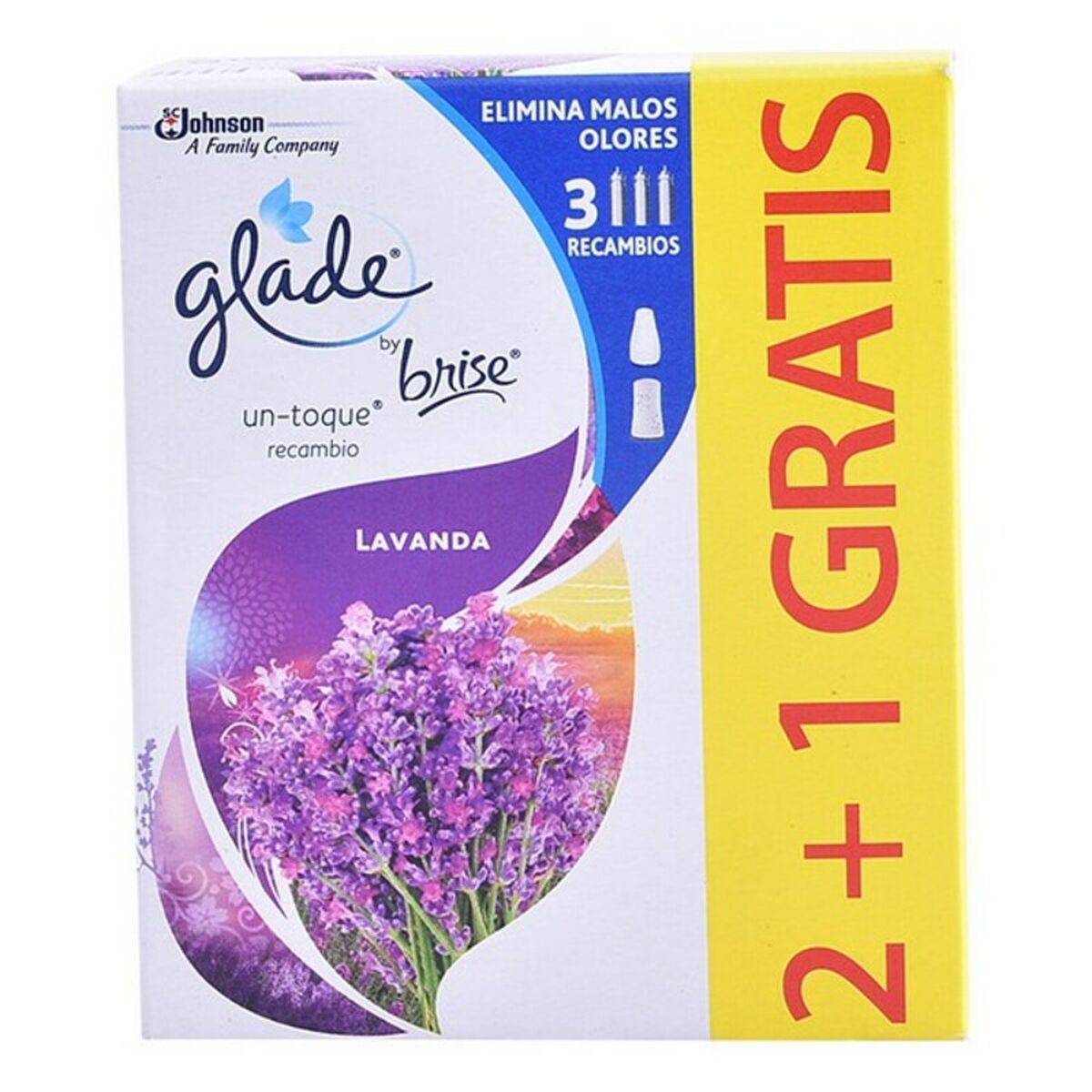 Genopfyldning Til Luftfrisker Lavanda Brise (3 pcs)