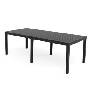 Spisebord IPAE Progarden Indo ind012an Forlængbar Antracit 220 x 90 x 72 cm