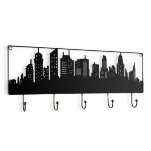 Knagerække til væggen Metal (5 x 23,5 x 56,5 cm)