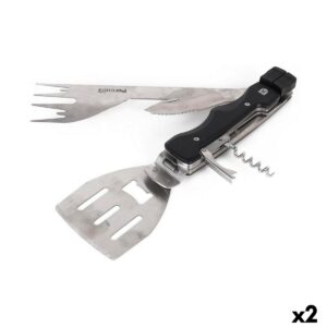 Grillredskaber Percutti 30 x 10 x 3,5 cm 7 i 1 Havegrill (2 enheder)