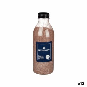 Dekorationssand Gift Decor Brun 1,2 kg 7,5 x 21,8 x 7,5 cm (12 enheder)